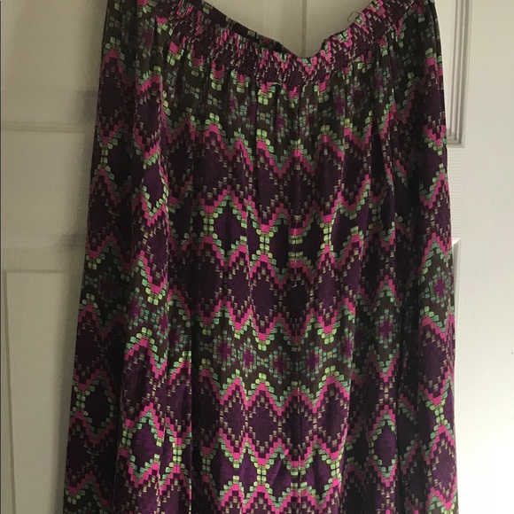 Multicolored print maxi skirt - Picture 4 of 4